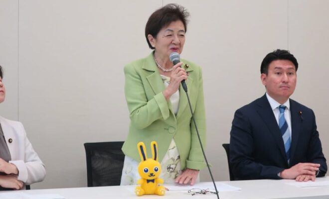 「無所属では情報来ない」　嘉田由紀子参院議員が国民民主入党、「卒原発」主張は維持